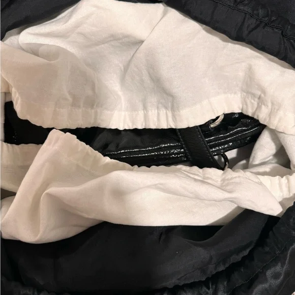 Yves Saint Laurent Shiny Black Shoulder Bag with Silver Accents - Picture 13 of 16